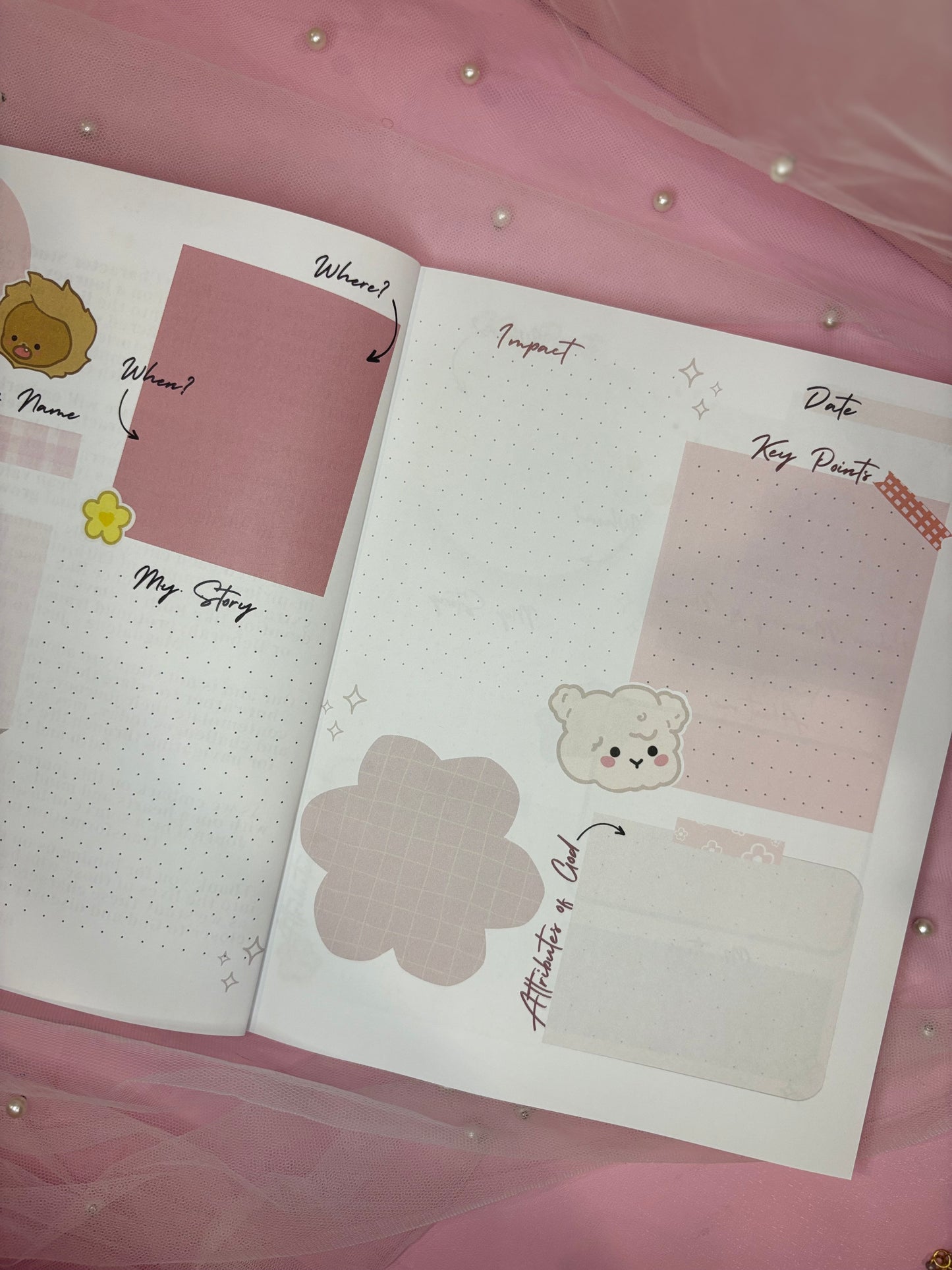 Heavenly Heritage character study journal 🎀￼